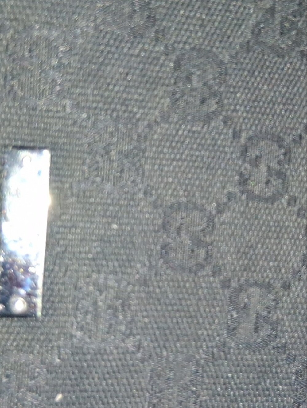 Gucci Black Monogram Cardholder/Wallet with Subtle Logo Pattern